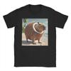 Freizeit Italienisches Gehirnfäule Meme T-Shirt Herren Rundhals Baumwolle T-Shirt Capybara Capybarello Cocosini Kurzarm T-Shirt