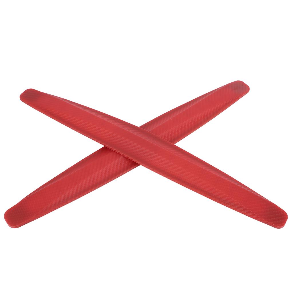 Bumper Edge Protector Body Corner Lip Side Guard Anti Scratch Anti Collision Universal for Car(Red )