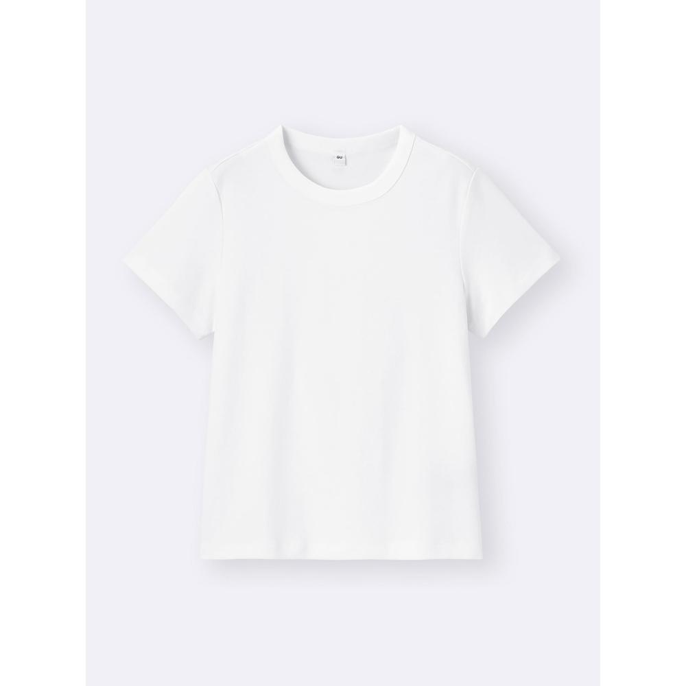 GU by Uniqlo Baumwoll Glattes Rundhals-T-Shirt