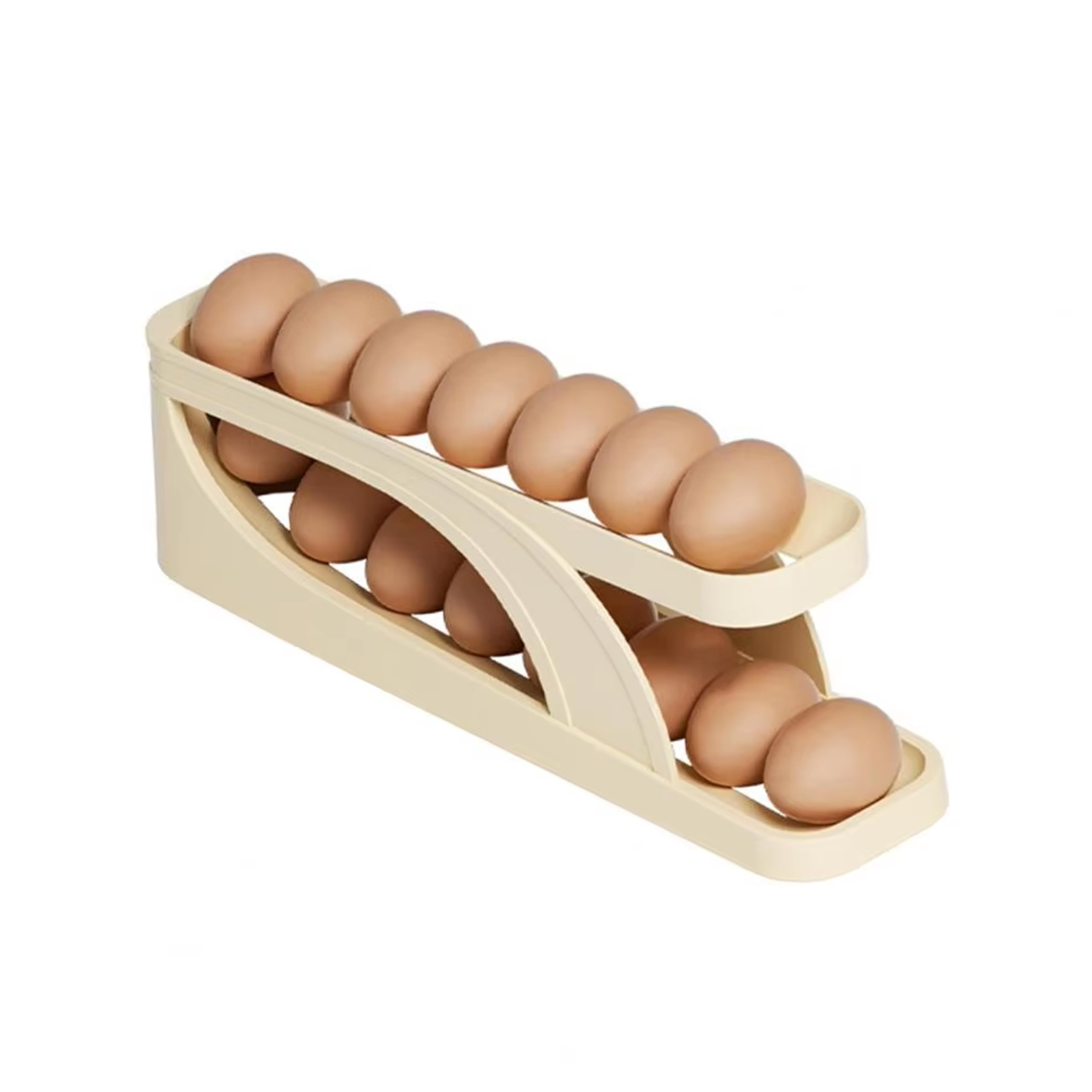 JVILEX Ящик для яиц Держатель для яиц в холодильник с автоматическим скатыванием и двухъярусным хранением 1 шт Параллельный импорт 3990₽