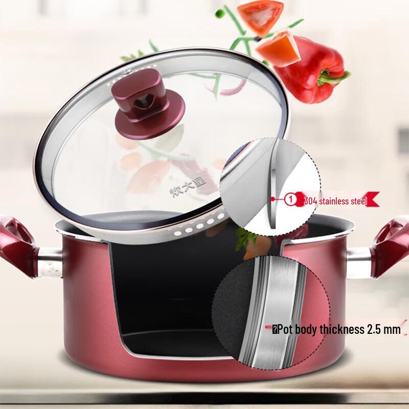 Chuidahuang 22cm Non-Stick Multi-Purpose Soup Pot