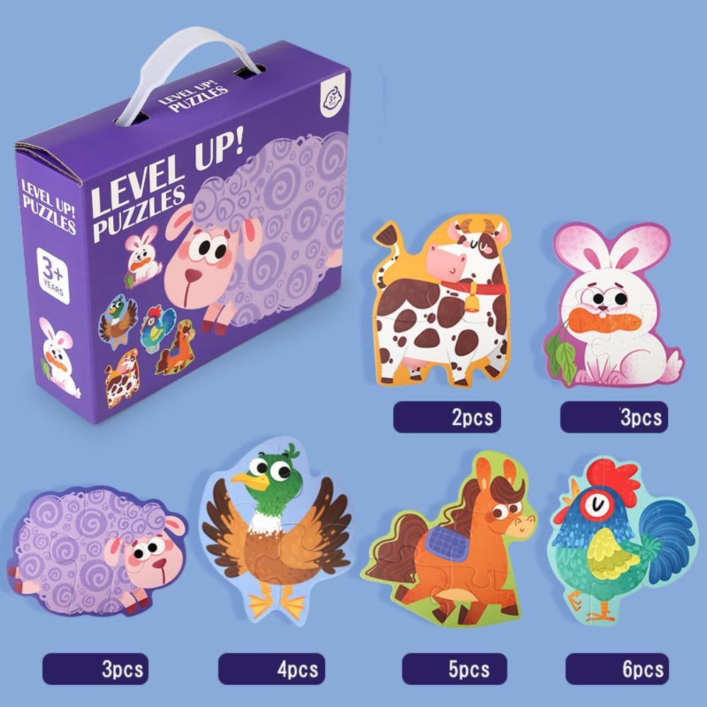 Panda 3D Puzzle Vase Elephant Wooden Jigsaw Puzzle Cartoon Animal Jigsaw  Kids Toy
