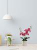 White Artificial Potted Flower Realistic Plastic Artificial Flowers Fake Plant for Bathroom Bedroom Living Room