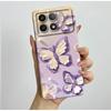Shockproof Phone Case for Xiaomi Poco F6 Pro 5G Redmi K70 Pro Pretty Butterfly Flower Soft TPU Shell PocoF6Pro Bumper Back Cover
