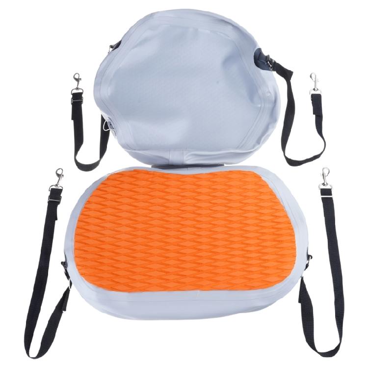 

Inflatable Kayaks Seat with Back Support Comfortable Paddle Board Seat Cushions Adjustable Strap Canoes Backrest Seat оранжевый/серый