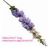 Delphinium Artificial Flower Branch Blue Color Larkspur Poisonweed Blossom Plant for Wedding Party Floral Decoration