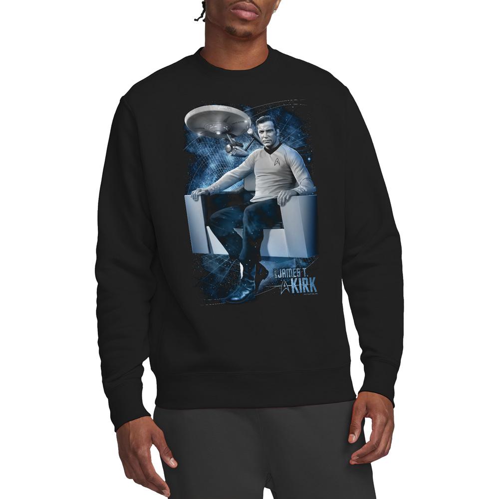 Star Trek Unisex Adult CaptainÂ´s Chair Sweatshirt