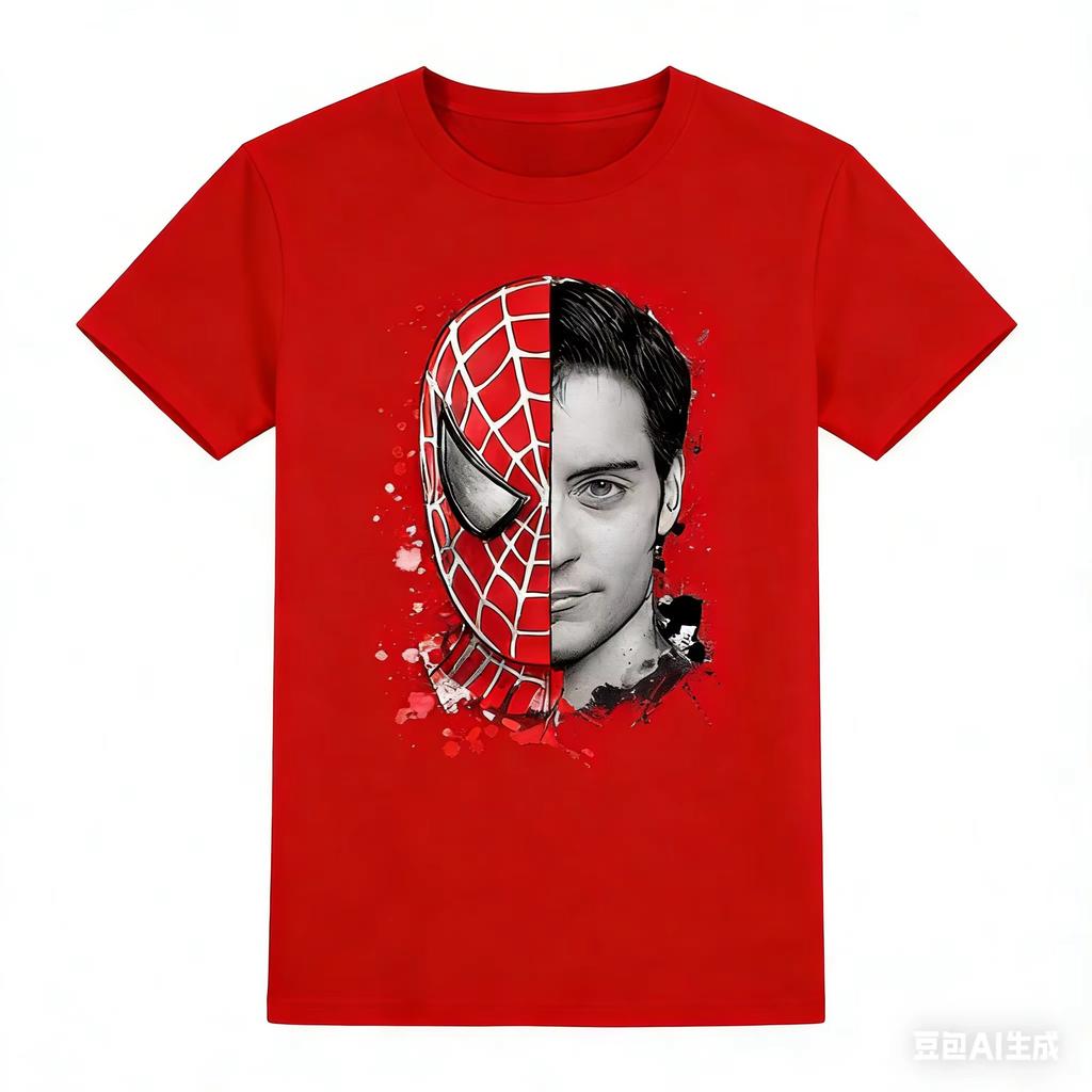 Tobey Maguire SpiderMan T Shirt Men Oversized Short Sleeve Tee Summer Vintage Movie Print Tshirt Streetwear Casual Cotton Tops