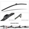 Car Wiper RHD & LHD Front Wiper Blades 26"+26" For Porsche Cayenne 2011-2017 Fit Side Pin Windscreen Wipers Auto Accessories