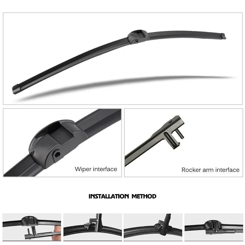 Car Wiper RHD & LHD Front Wiper Blades 26"+26" For Porsche Cayenne 2011-2017 Fit Side Pin Windscreen Wipers Auto Accessories