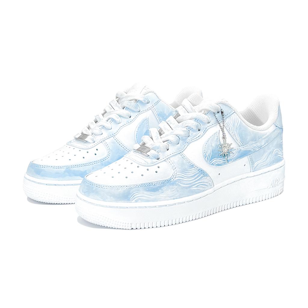 Nike Air Force 1 Blue Sea, First Culture Slip Resistant Abrasion Resistant Balance CW2288-111(TeamTwo-nbag)