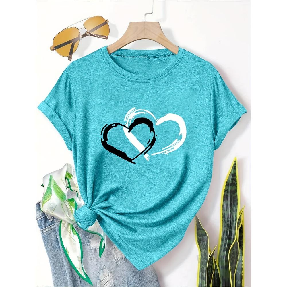 Dandelion Birds Women's Tee - Delicate Graphic, Casual Teal Top
