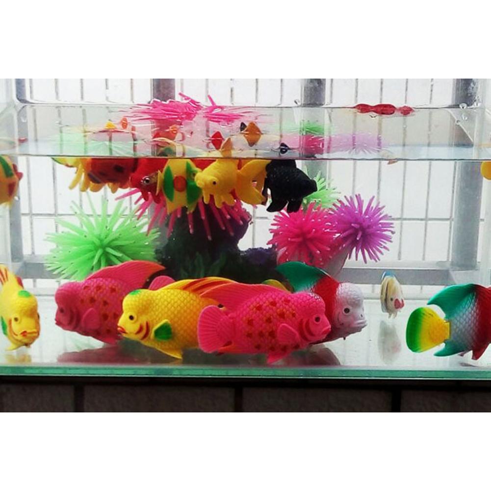 Umělé rybky Opakovaně použitelné Simulace Plastové Roztomilé Zlaté rybky Akvárium Dekorace Ozdoby ( Náhodná barva )