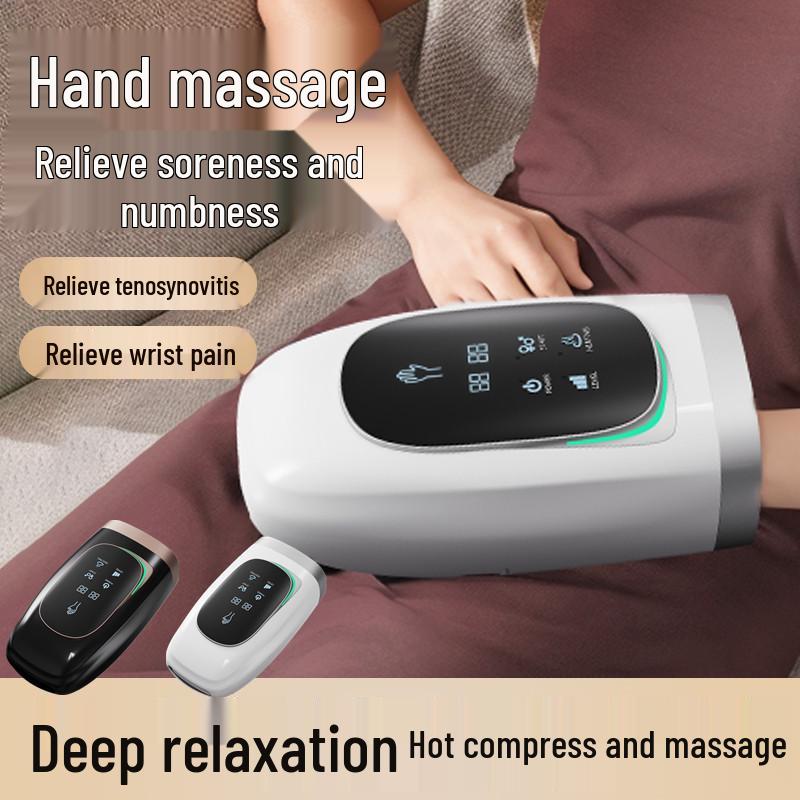 Electric Hand Massager with Airbag, Heat, and Finger Joint Kneading