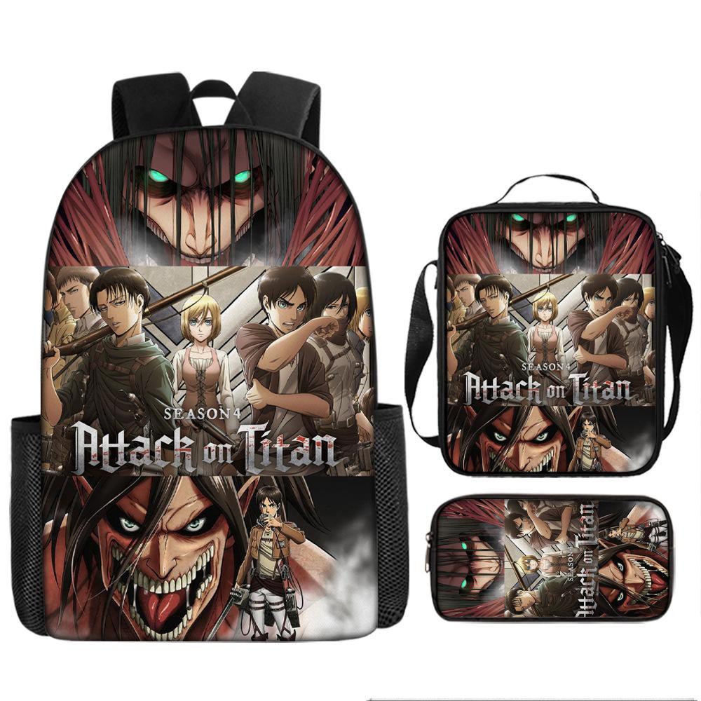 

Рюкзак Attack Giant для начальной школы, набор из 3 предметов pencil bag