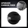 Fuel Cap Carbon Fiber Cover for Mini Cooper R55 2007-2014, for R56 2006-2013, Frame Protector Cover Decor Accessories Black Hard(Convex