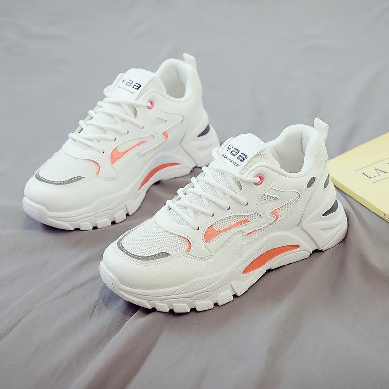 Summer Women's Shoes New Breathable Mesh Shoes Children's Versatile Little White Shoes Platform Sports Shoes Casual Dad Shoes