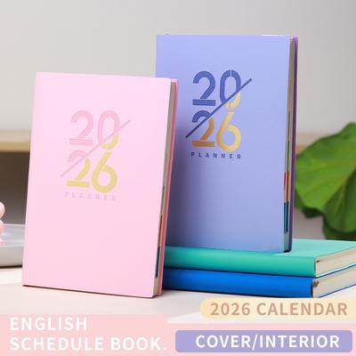 2026 Planner Diary Full Day - Softcover A5 2026 Diary With Times Annual Calendar 2026-2027 Multiple Functional Pages Appointment Books for Work Learn