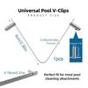 Swimming Pool Butterfly Clip Replacement Stainless Steel Pool V Clip Telescopic Rod Replacement Parts For Vacuum Head Poles