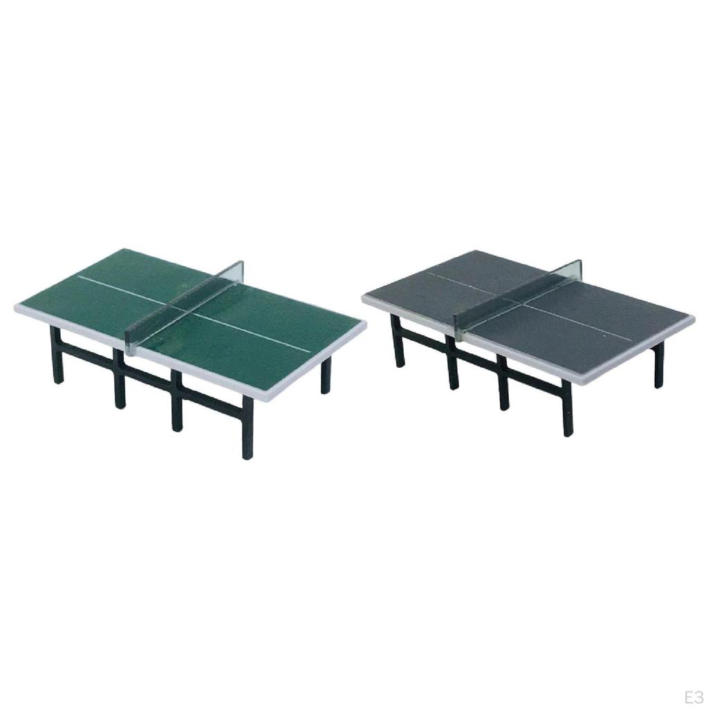 1/87 Miniature Table Tennis Artificial Play House Accessory Doll Decor for Handcraft
