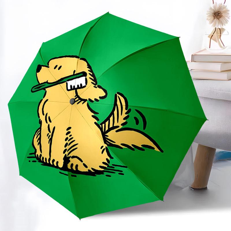 

1pc Cute Dog Automatic Folding Umbrella - 8-Rib Automatic Open/Close, Large Canopy Birthday Festival Gift yy251217132