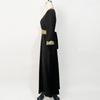 Middle Eastern Muslim Women's Embroidered Robe Loose Casual Long Ethnic Style Dress