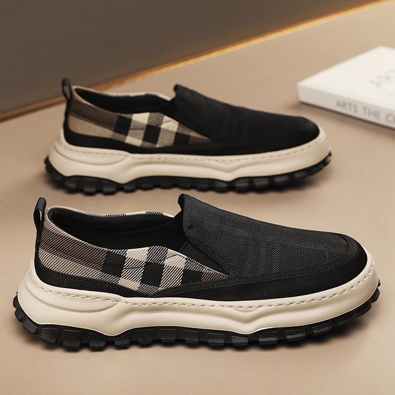 

Летняя мужская обувь, новые старые пекинские тканевые туфли, дышащая сетчатая обувь для доски, универсальная мужская повседневная обувь с одной педалью, обувь Doudou 44