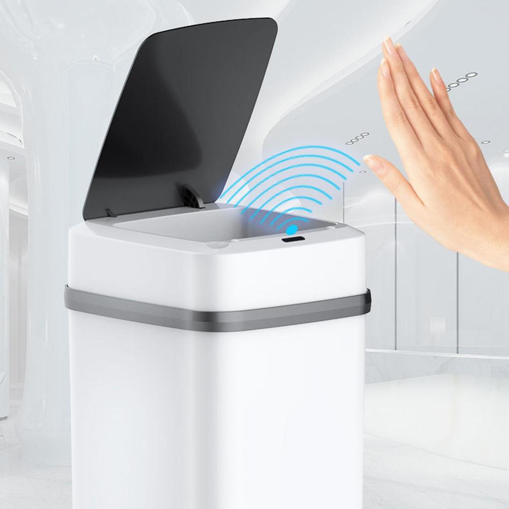 Touchless Dustbin for Bathroom, Bedroom Automatic Garbage Bin with , Small Motion Sensor Wastebasket