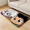 Anime H-HUNTER HUNTER Floor Mat Flannel Door Mat Non-Slip Absorbent Washable Indoor Home Rug