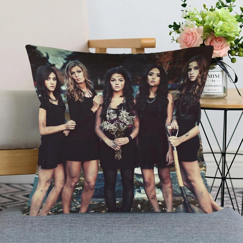 New Pretty Little Liars Pillow Cover Bedroom Home Office Decorative Pillowcase Square Zipper Pillow case Satin Soft Cover