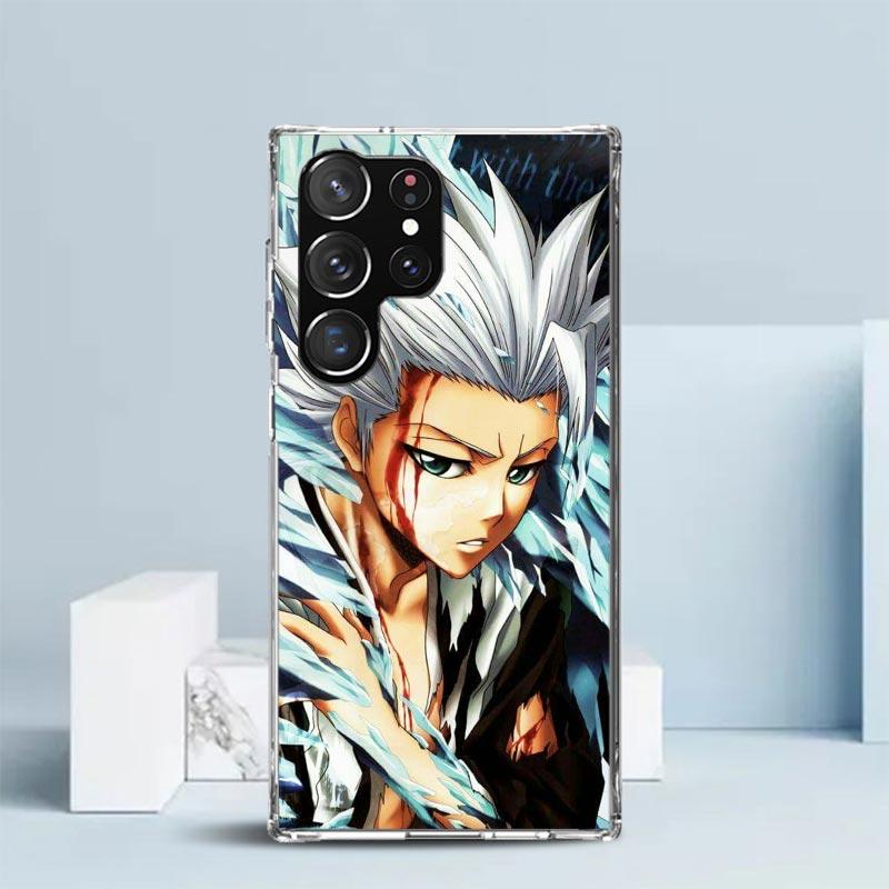 Hitsugaya Toushirou Bleach Phone Case For Samsung Galaxy S24 S25 Edge S26 Ultra S22 S23 Plus S21 + S20 FE Soft TPU Back Cover Ga