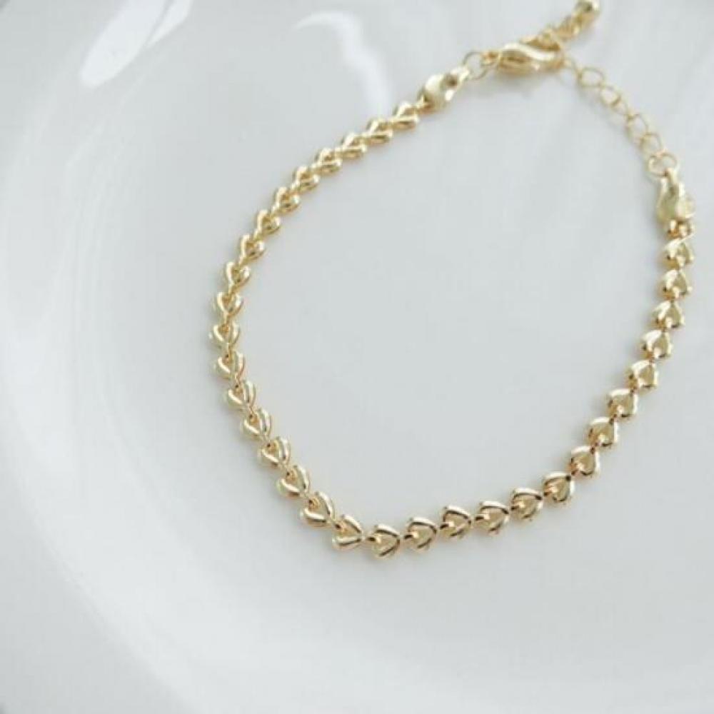 Open Run Women Thin Chain Bracelet Gold