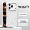 Coque de téléphone magnétique pour iPhone 17Pro Air 16 15 14 17 Pro Max Étui pour charge sans fil Magsafe Silicone Ondulation de l'eau Souple Coque