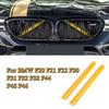 2 st För BMW 1/2/3/4 Serie F20 F30 Bil Front V-Stag Grill Dekorationslister Skydd