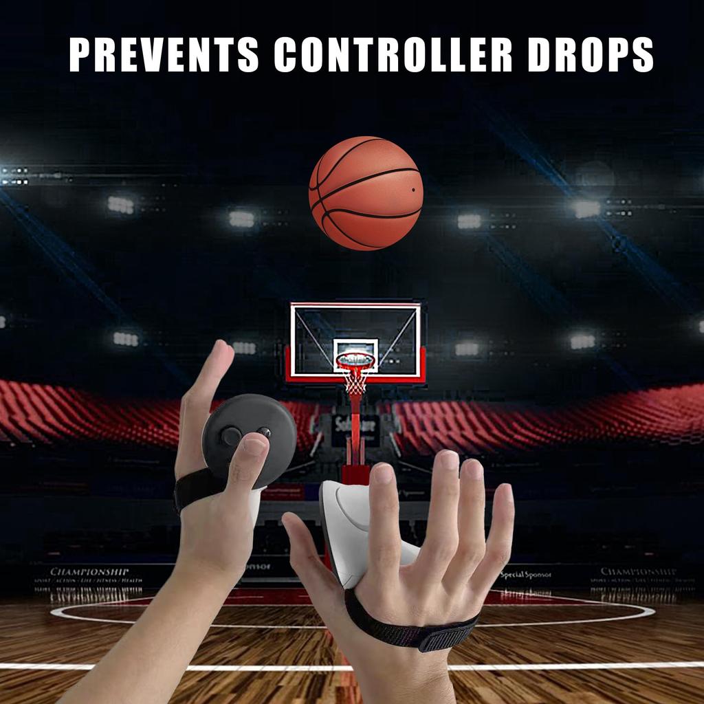 APEXINNO Controller Hard Handle VR Headset Handle Cover with Adjustable Soft Hand Strap for Quest Accessories Grip, Non-Slip Cover, 3S/3