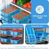 1 Cup Silicone Freezer Trays with Lid, Soup Freezer Trays & Molds & Containers,Large Silicone Ice Cube Tray For Freezing