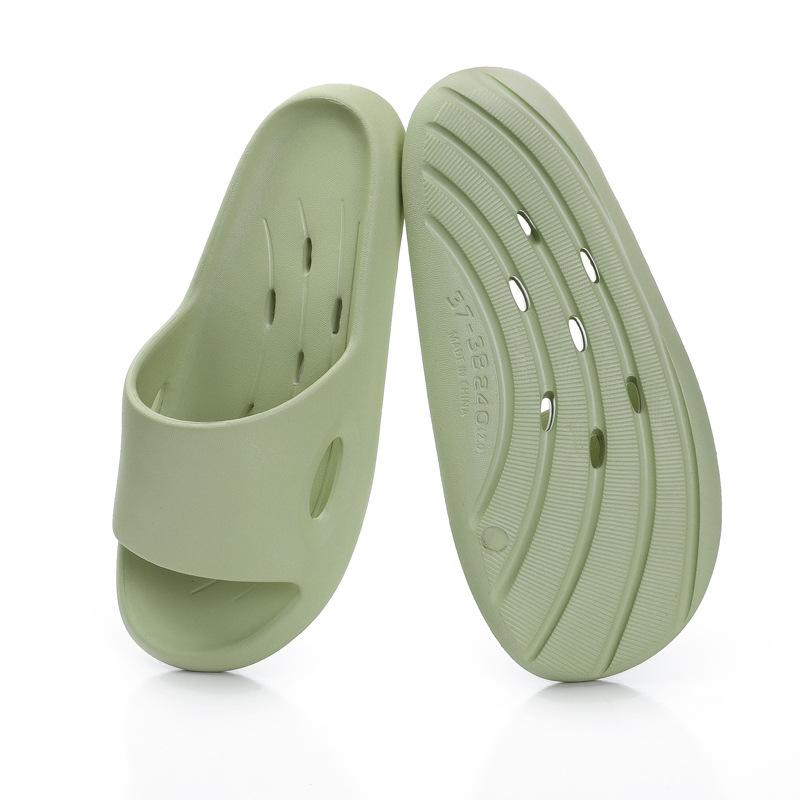 Summer Bathroom Slippers Women's Indoor Soft Bottom Massage Home Slippers Couple Bath Hollow Quick Drying Leaking Sandals