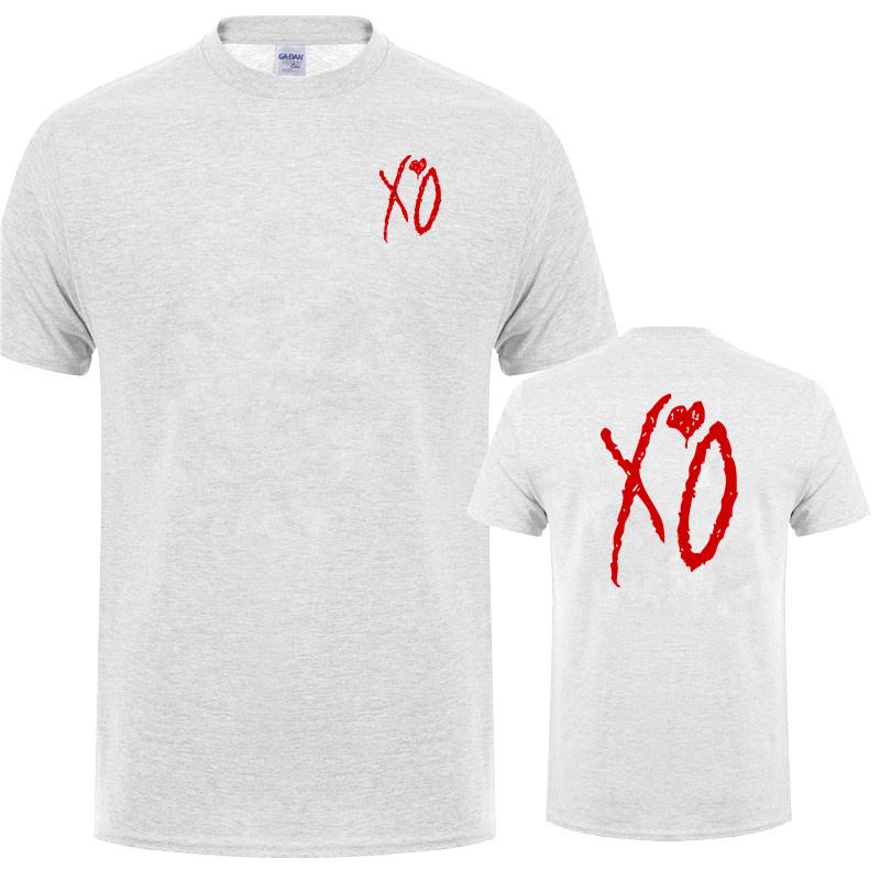 

XO The Weeknd T Shirt Men Short Sleeve XO Teeshirt Summer Cotton Man Tops Tshirt LH-336 S