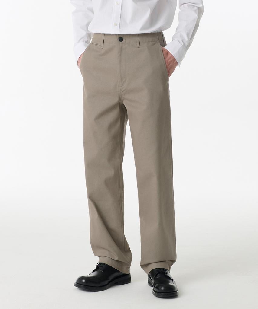 MUSINSA STANDARD Denim-Like Officer Pants [Grayish Beige]