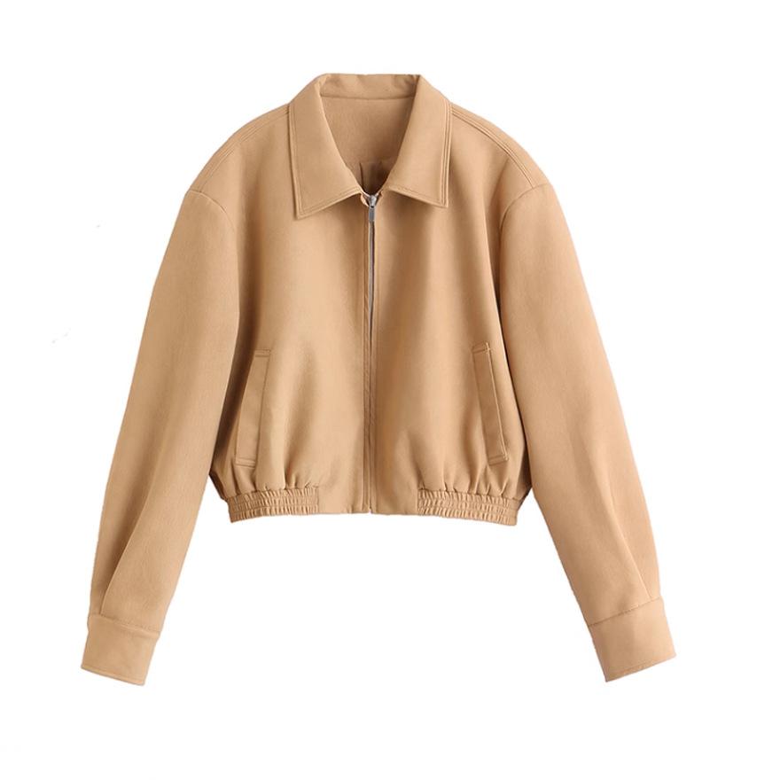 Small leather jacket women's short spring and autumn motorcycle jacket women's new temperament thin leather jacket