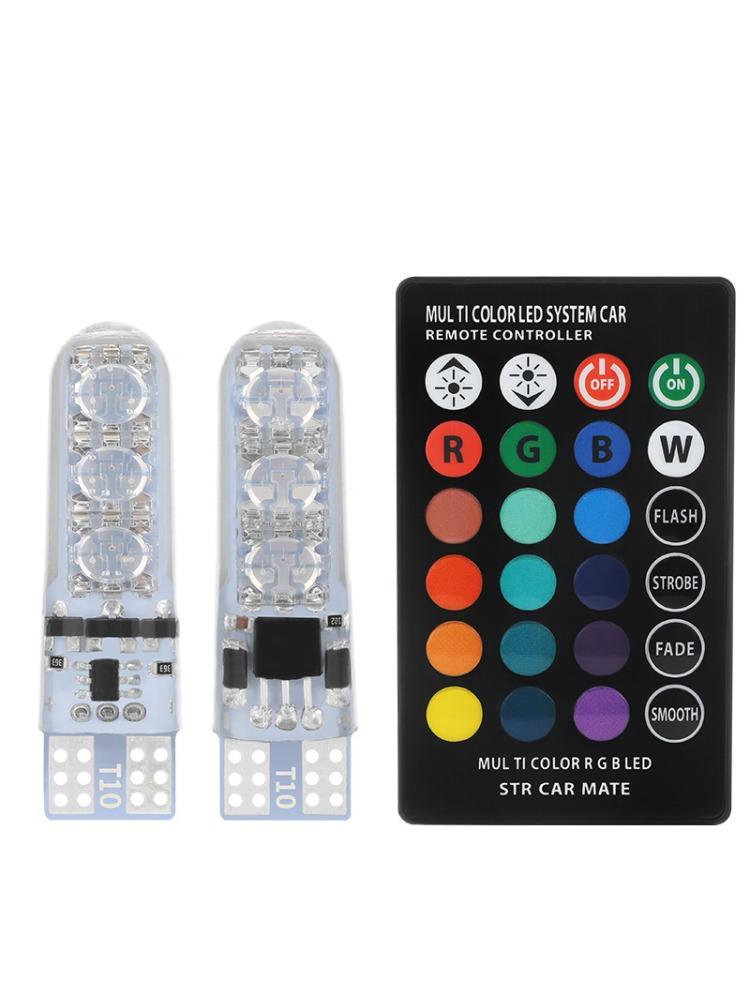 LED Car Interior Ambient Light with Remote Control – Wireless Roof & Footwell Decoration Light for Cars