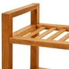 Vidaxl Stojak Na Buty Z 4 Półkami, 50X27X80 Cm, Lite Drewno Dębowe
