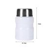 Flask for Hot Cold Food Portable 500ml with Folding Spoon Soup Flask Food Jar for BBQ Camping Cold Drink Ice Cream Lunch