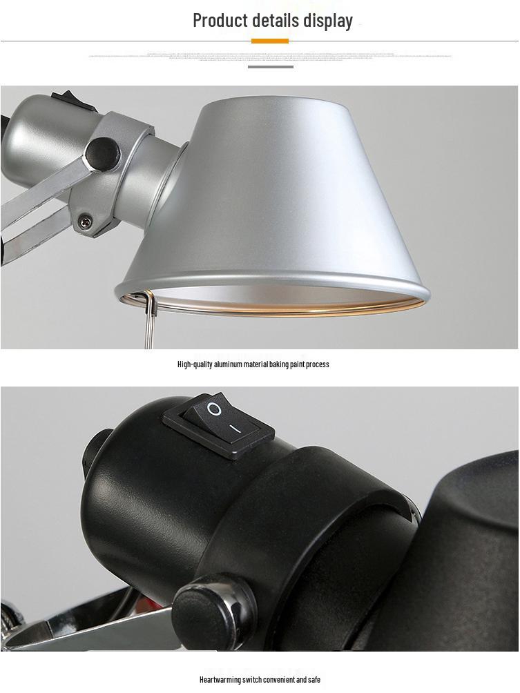 Industrial Nordic Wall Lamp: Swingable, Foldable Retro Sconce for Bedroom, Living Room, Bedside, and Study