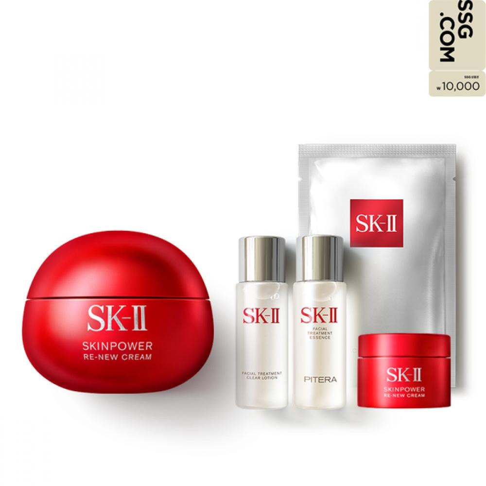 Sk Ii New Skinpower reNew Cream Set 80g + Mobile 10 000 Won SKINPOWER Renew Cream 80g