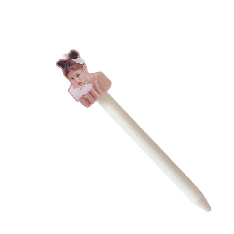 Korean Star Blackpink Peripheral Press Bullet Pen Girl Learning 05mm Stationery