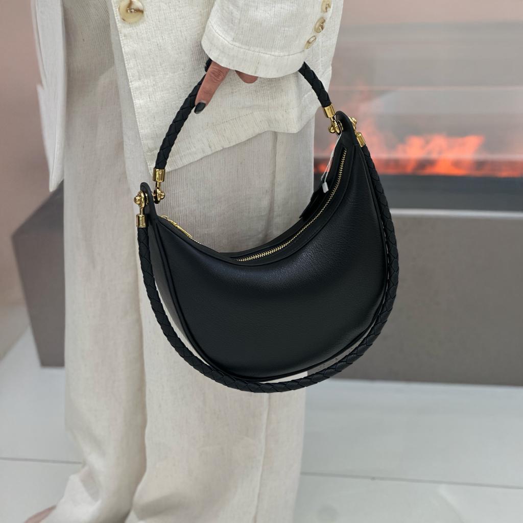 Mendy Women's Bag New handbag Leather Crescent Underarm Bag Vintage Elegant Shoulder Bag Daily Commute Luxury Designers Bags