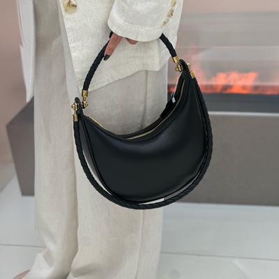 Mendy Women's Bag New Handbag Leather Crescent Underarm Bag Vintage Elegant Shoulder Bag Daily Commute Luxury Designers Bags