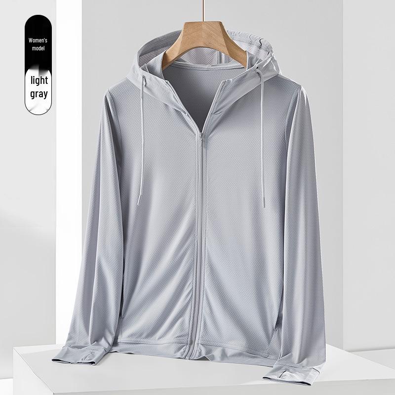 UPF50+ Knitted Hooded Sun Protection Clothing for Men and Women