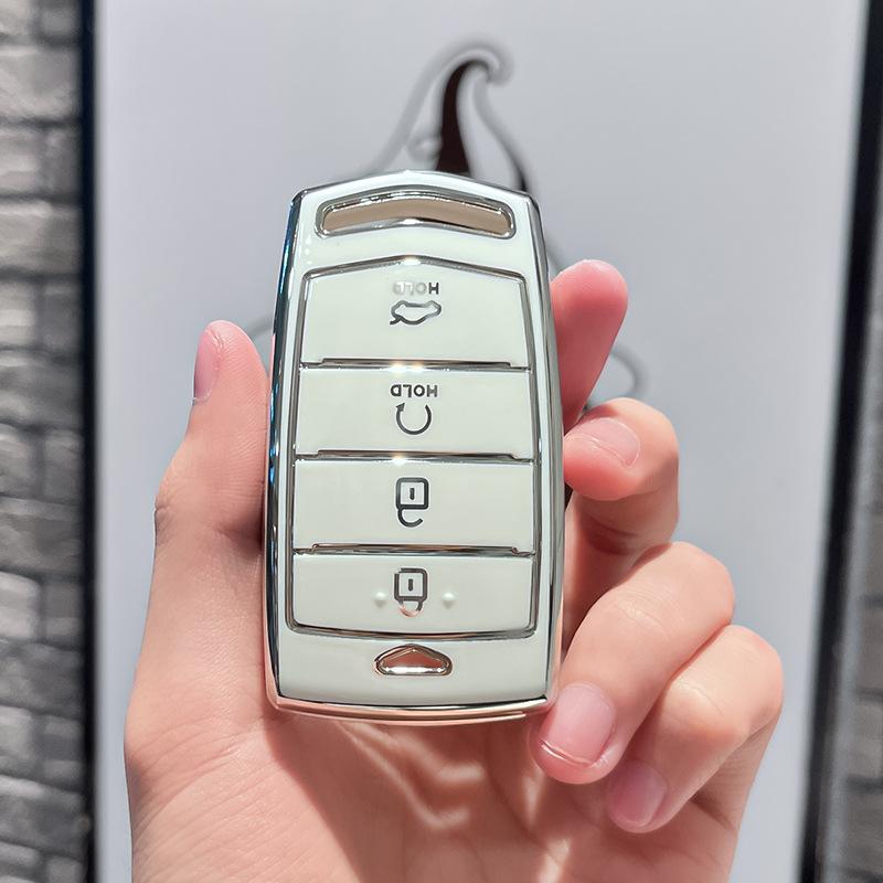 Tpu Car Remote Key Case Cover Protect Shell Fob For Hyundai  Genesis G70 G80 Eq900 G90 3 4 Bottons Accessories